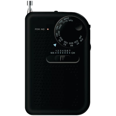 Sylvania Portable AM/FM Radio (Black) SRC100-BLACK